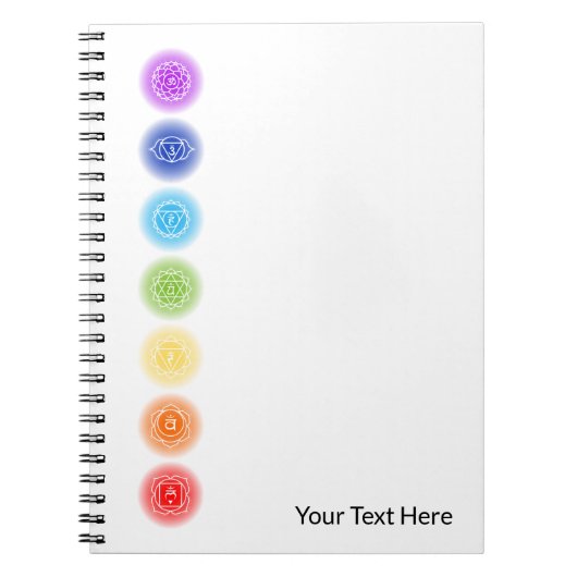 Carnet 7 Symboles Chakra (Devant)