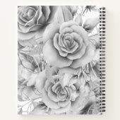 Carnet 80e anniversaire Guestbook Party Floral Silver Whi (Dos)