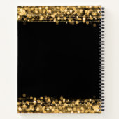 Carnet 80e anniversaire Guestbook Party Sparkles Gold (Dos)