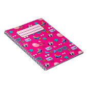 Carnet 80s Costume Vibrant pink Retro culture pop (Côté Droit)