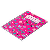 Carnet 80s Costume Vibrant pink Retro culture pop (Côté gauche)