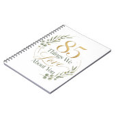 Carnet 85 choses que nous aimons de vous (Côté gauche)