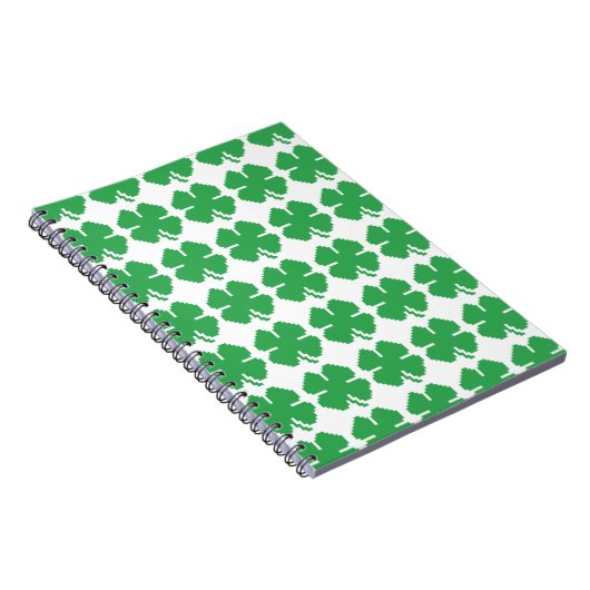 Carnet 8 bits Pixel Lucky Four Leaf Clocher (Côté Droit)