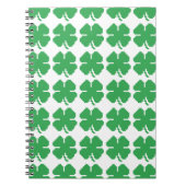 Carnet 8 bits Pixel Lucky Four Leaf Clocher (Devant)