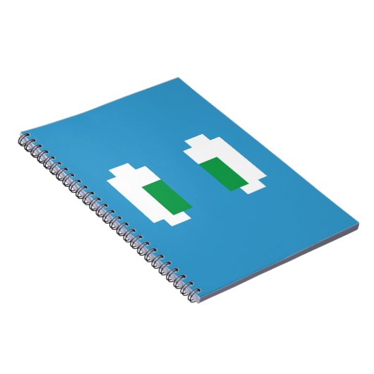 Carnet 8 Bits Pixel Manga Yeux verts (Côté Droit)