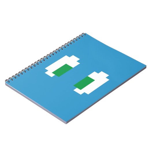 Carnet 8 Bits Pixel Manga Yeux verts (Côté gauche)