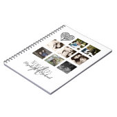 Carnet 8 x PHOTO COLLAGE Newlywed Personalized WEDDING (Côté gauche)