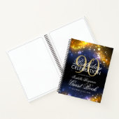 Carnet 90e anniversaire Guestbook Party Sparkles Gold (Intérieur)