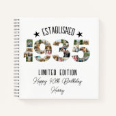 Carnet 90e fête d'anniversaire Photo Collage Créé 1935 (Devant)