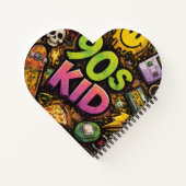 Carnet 90s Kids Retro Pizza Fun Pattern (Dos)