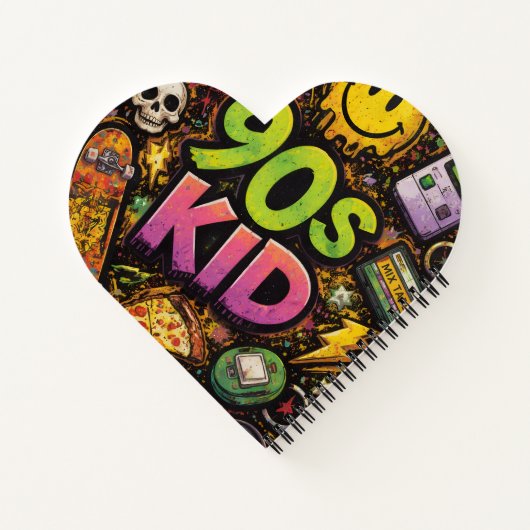 Carnet 90s Kids Retro Pizza Fun Pattern (Dos)