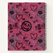 Carnet 90s Retro Rose Girly Punk (Dos)