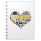 Carnet 911 Dispatcher Word Cloud (Devant)