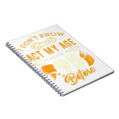 Carnet 95e anniversaire Cadeaux amusant Comment agir mon (Côté Droit)