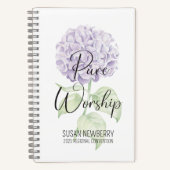 Carnet à 2 côtés Pure Worship avec Hydrangea (Recto)