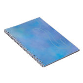 Carnet à accent en spirale bleu et violet (Côté Droit)