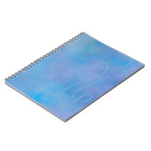 Carnet à accent en spirale bleu et violet (Côté gauche)