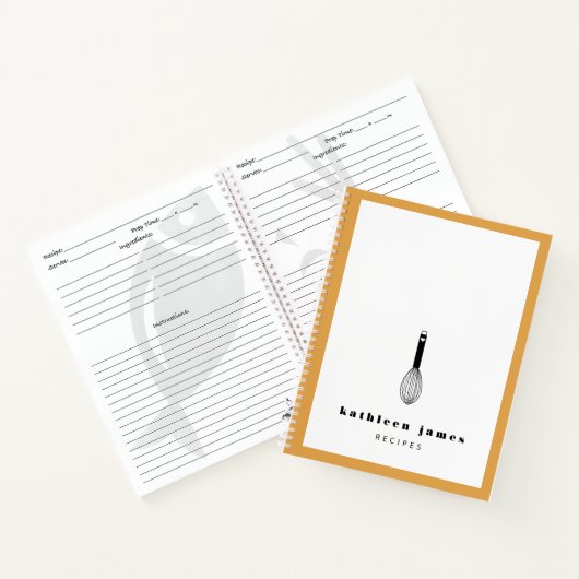 Carnet à ballets blancs en moutarde (Intérieur)