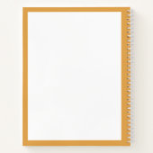 Carnet à ballets blancs en moutarde (Dos)