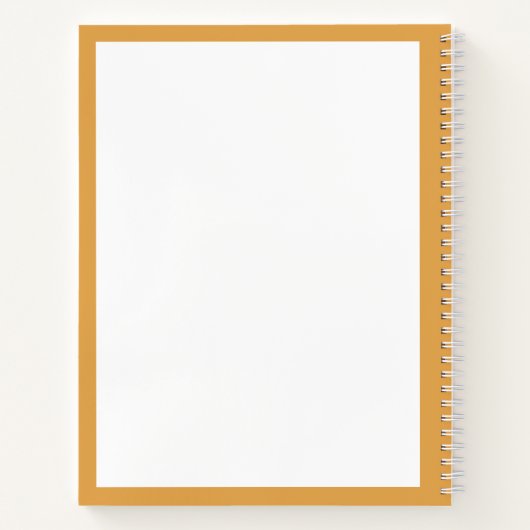 Carnet à ballets blancs en moutarde (Dos)