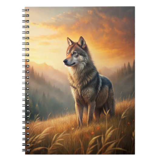 Carnet A Beautiful Forest Wolf (Devant)