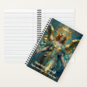 Carnet A Beautiful Gold and Turquoise Angel  (À l'intérieur)