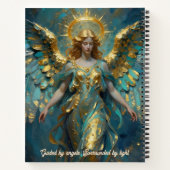 Carnet A Beautiful Gold and Turquoise Angel Personalized (Dos)