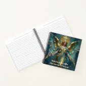 Carnet A Beautiful Gold and Turquoise Angel Personalized (Intérieur)