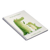 Carnet À bientôt alligator mignon crocodile (Côté Droit)