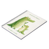 Carnet À bientôt alligator mignon crocodile (Côté gauche)