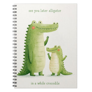 Carnet À bientôt alligator mignon crocodile