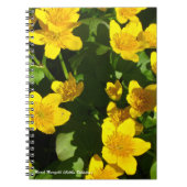 Carnet à boucle spirale 8x11" | Marsh Marigold (Devant)