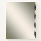 Carnet à cadre floral blanc orné (Dos)
