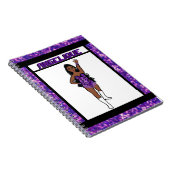 Carnet à charnière violet danseur #1 (Côté Droit)
