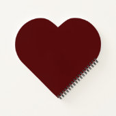Carnet à cœur romantique – Roses rouges (Dos)