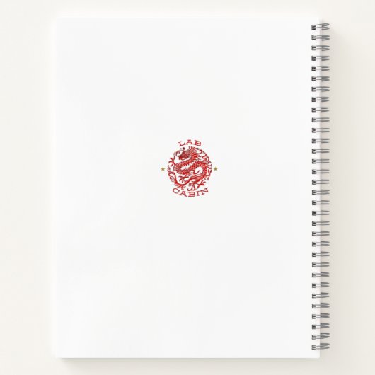 Carnet à couverture rigide en spirale NASCAR. (Dos)