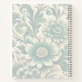 Carnet à couverture rigide floral classique avec t (Dos)