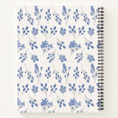 Carnet à couverture rigide floral, Planificateur (Dos)