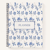 Carnet à couverture rigide floral, Planificateur (Devant)