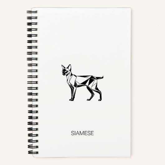 Carnet à couverture rigide géométrique minimaliste (Recto)