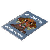 Carnet à couverture visage de chien Pointer anglai (Côté gauche)