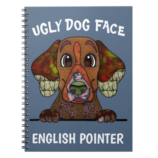 Carnet à couverture visage de chien Pointer anglai (Devant)