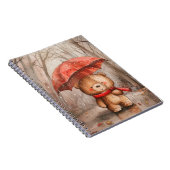 Carnet A Cute Teddy Bear in The Rain (Côté Droit)