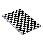 Carnet à damiers blanc et noir (Côté Droit)
