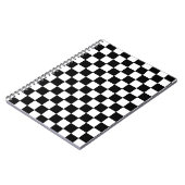 Carnet à damiers blanc et noir (Côté gauche)