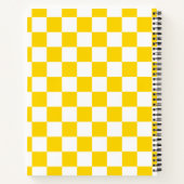 Carnet À damiers jaune vif (Dos)