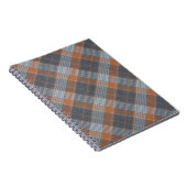 Carnet à damiers matière tartan motif texture textile (Côté Droit)