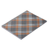Carnet à damiers matière tartan motif texture textile (Côté gauche)