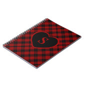 Carnet à damiers Monogramme Noël Rouge Buffle Plaid (Côté gauche)