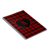 Carnet à damiers Monogramme Noël Rouge Buffle Plaid (Côté Droit)